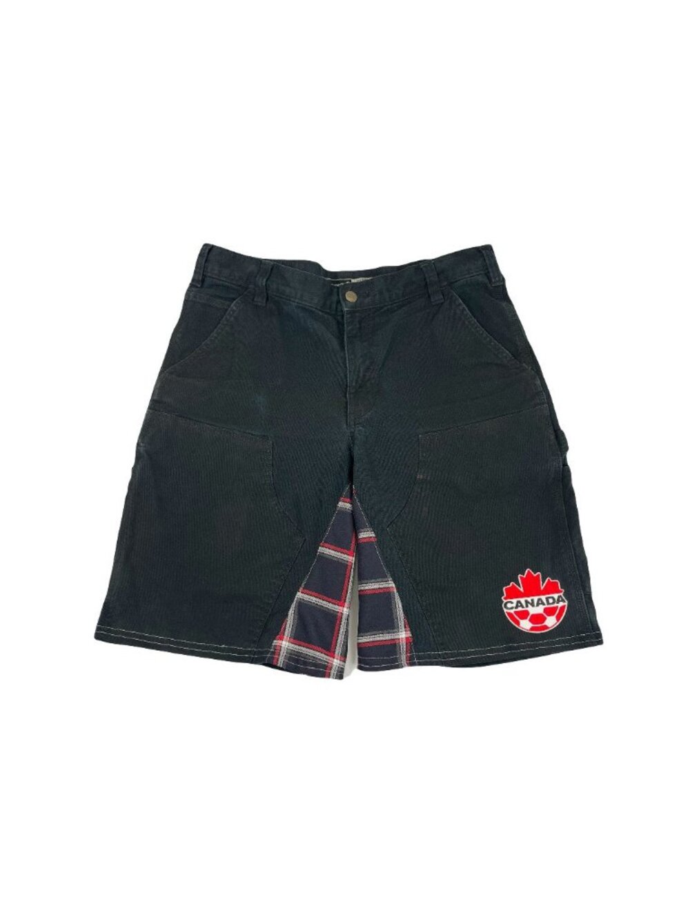 Rework Vintage Carhartt x Canada Soccer Baggy Denim Shorts 34